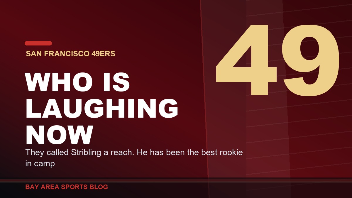 De'Zhaun Stribling of the San Francisco 49ers proving his draft-night critics wrong