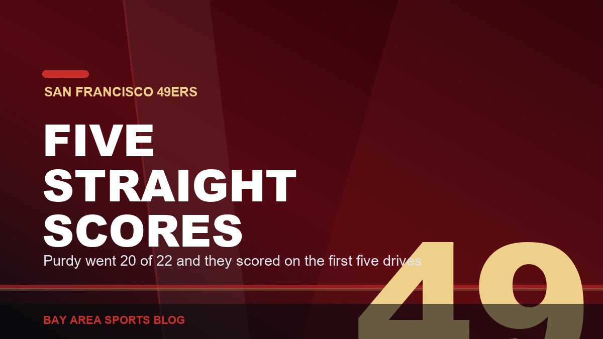 Bay Area Sports Blog: 49ers 35, Dolphins 13, Five Straight Scores and I Did Not Sit Down