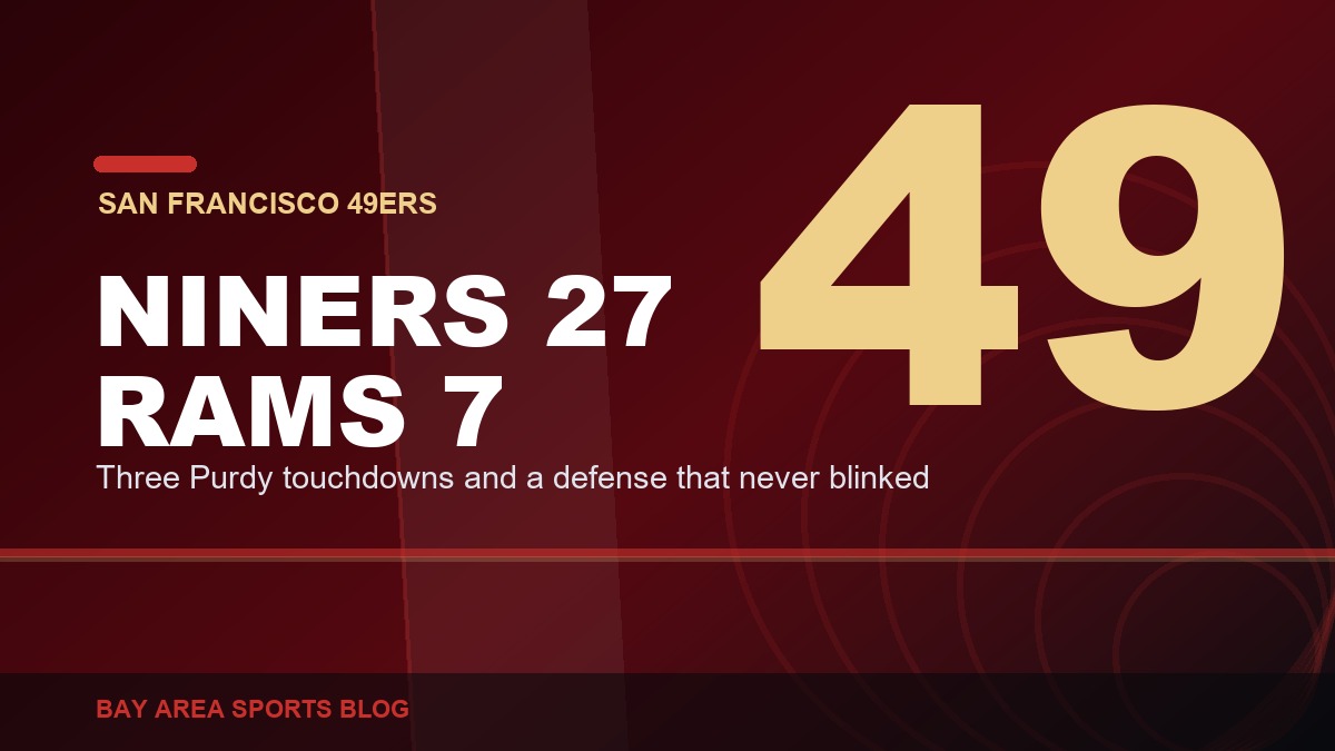 Bay Area Sports Blog: 49ers 27, Rams 7 In Melbourne, And I Think We Just Watched The Best Team In Football