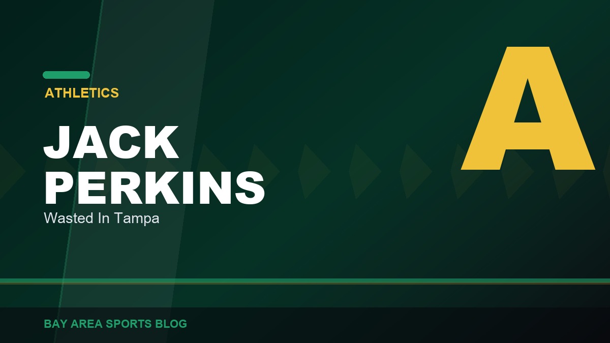 Bay Area Sports Blog graphic: the Athletics lost 2 to 1 to the Tampa Bay Rays