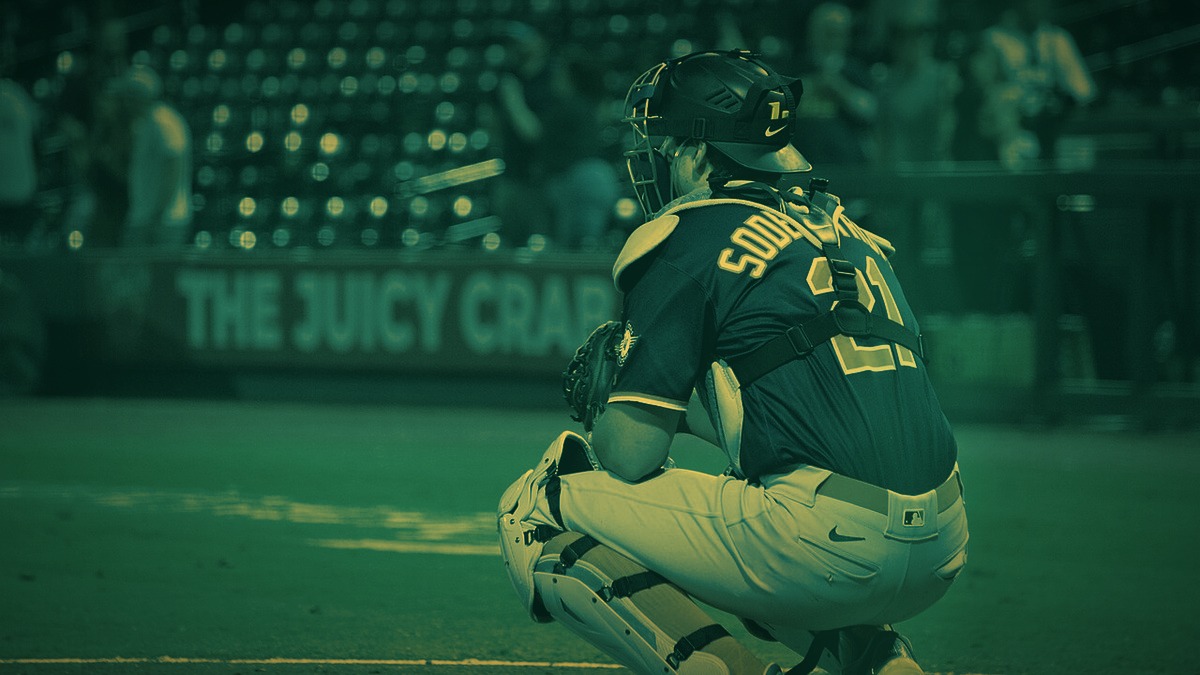 Tyler Soderstrom of the Athletics against the Tigers