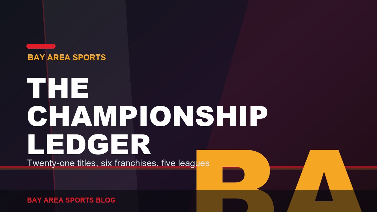 Bay Area Sports Blog: the complete Bay Area championship ledger