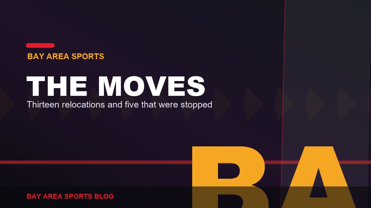Bay Area Sports Blog: every Bay Area franchise relocation