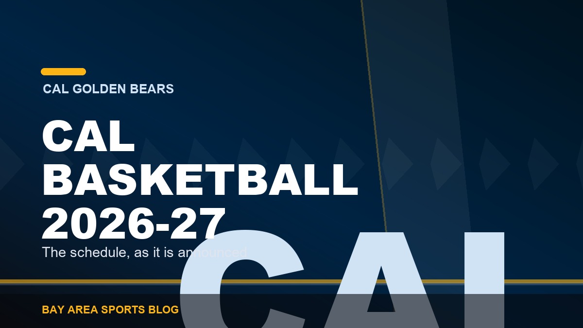 Bay Area Sports Blog: Cal basketball schedule 2026-27