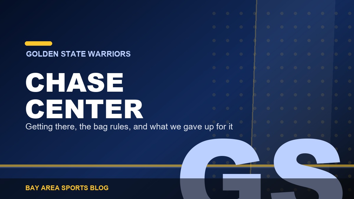 Bay Area Sports Blog graphic: a guide to Chase Center, the Golden State Warriors arena in San Francisco