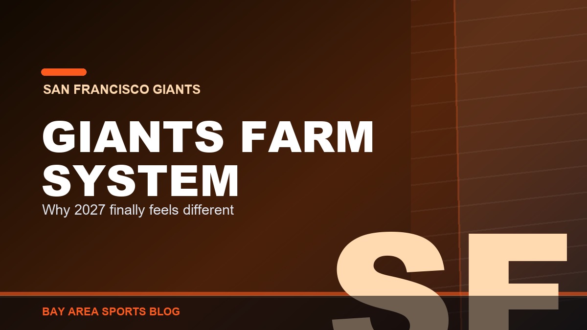 Bay Area Sports Blog: Giants 2027 outlook and a farm system that finally looks bright