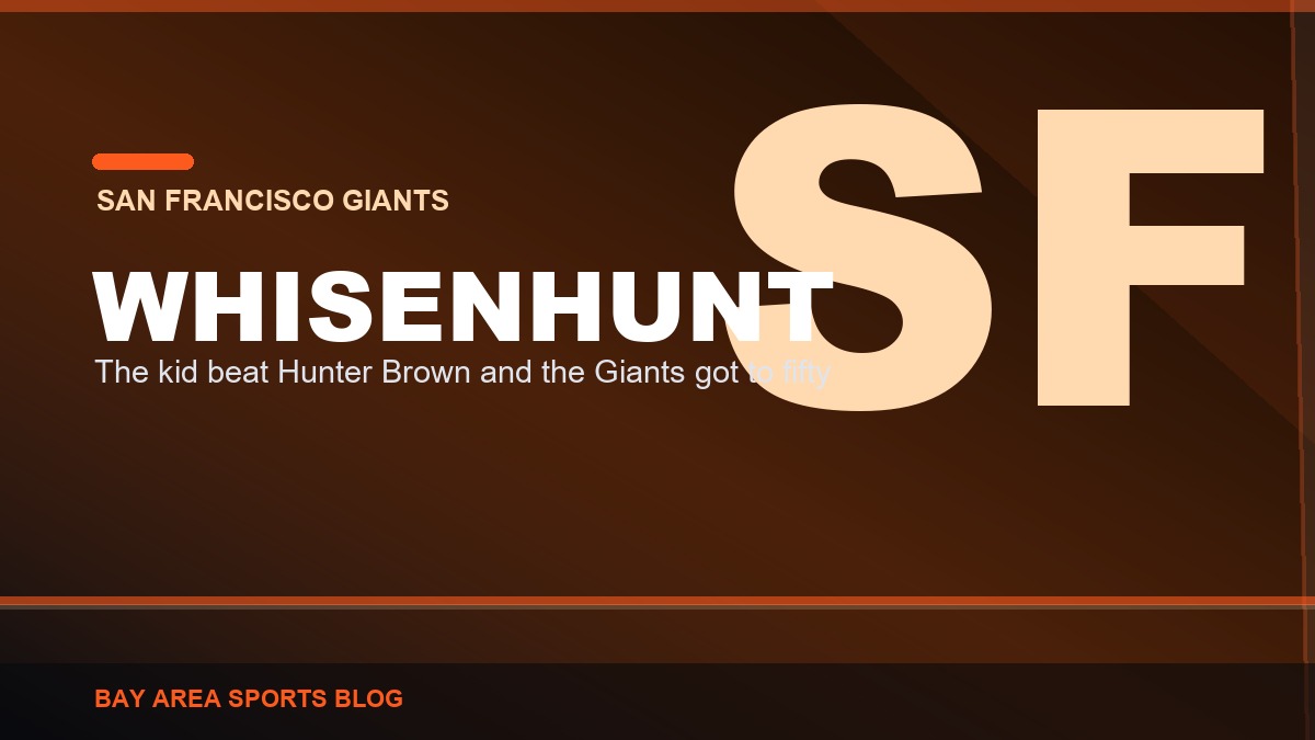 Bay Area Sports Blog graphic: Giants 4, Astros 1, Carson Whisenhunt, August 11, 2026
