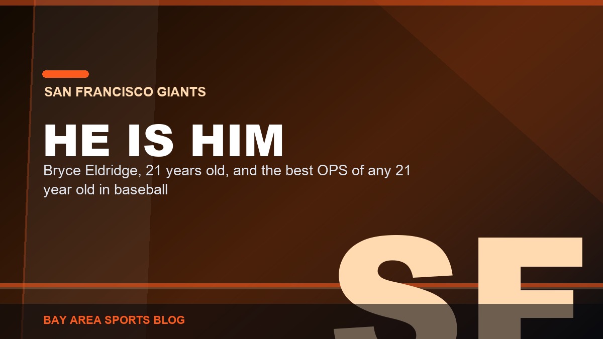 Bay Area Sports Blog graphic: Bryce Eldridge of the San Francisco Giants