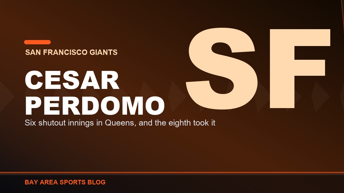Bay Area Sports Blog graphic: the New York Mets beat the San Francisco Giants 4 to 2 at Citi Field