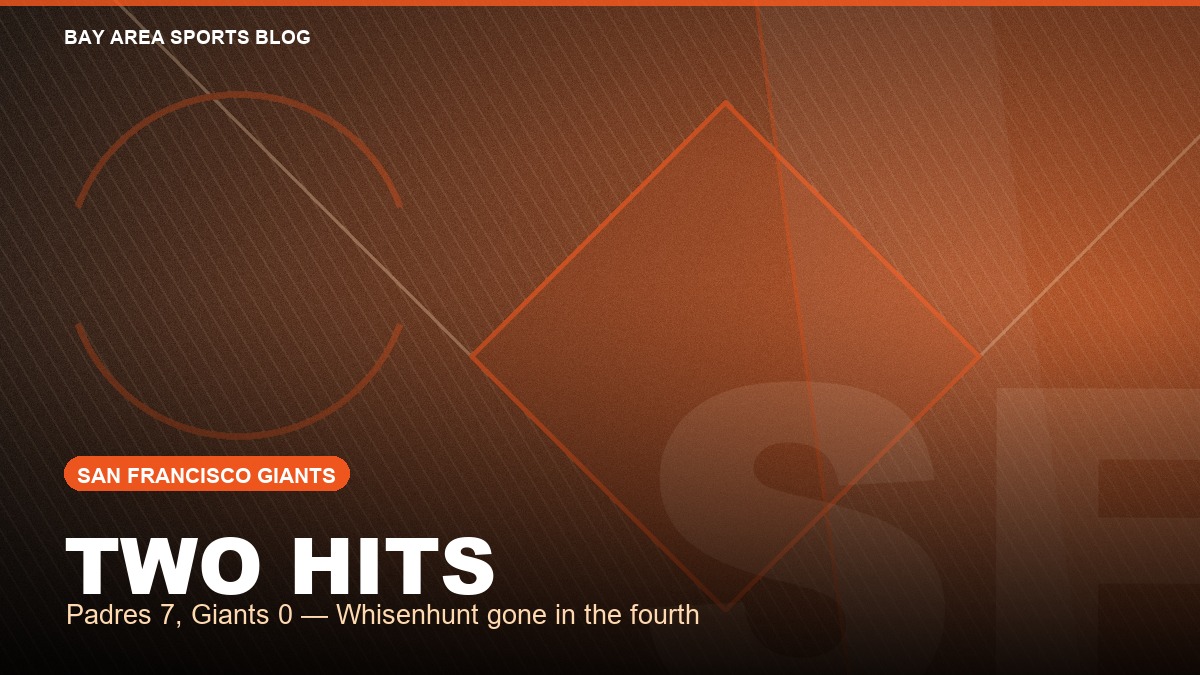 Bay Area Sports Blog graphic: Padres 7, Giants 0, July 31, 2026