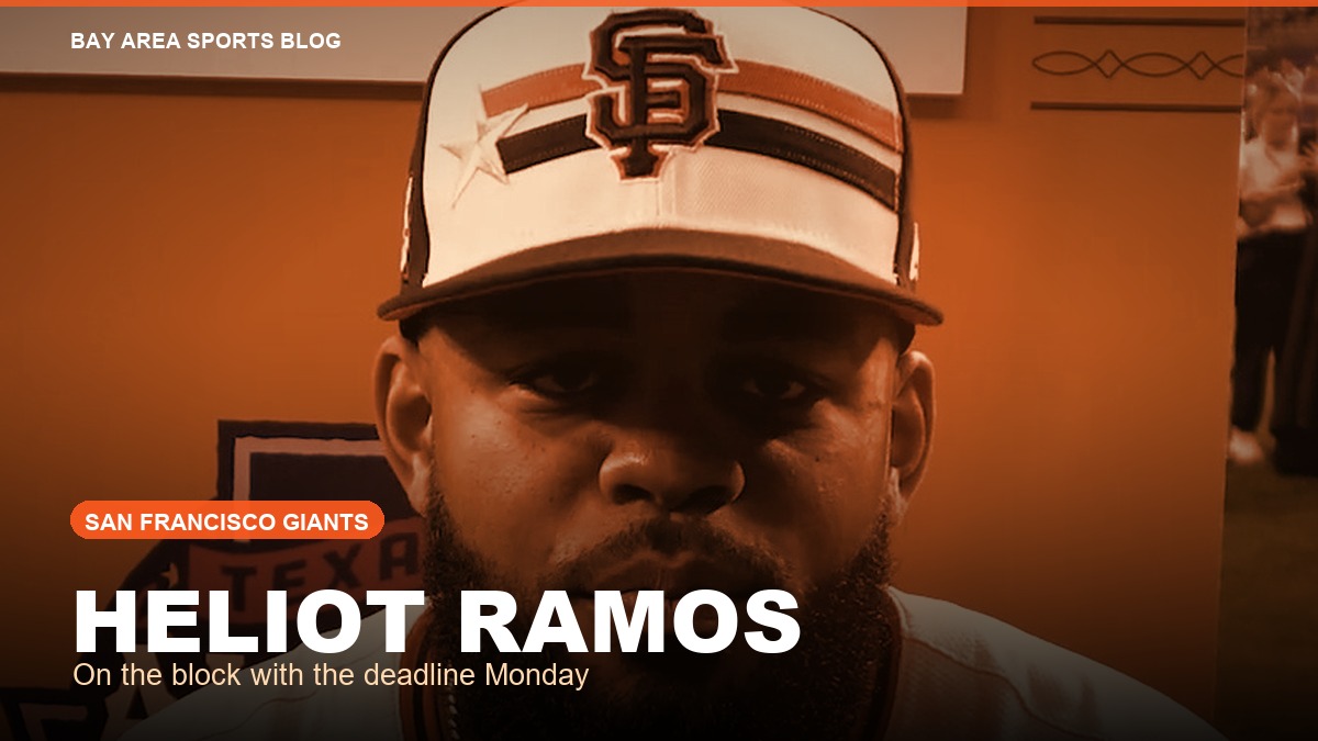 Heliot Ramos of the San Francisco Giants, whom the club has told other teams it is willing to trade before the August 3 deadline