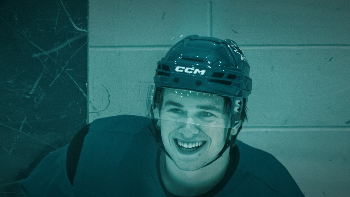 Macklin Celebrini of the San Jose Sharks