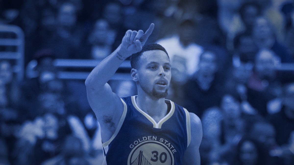 Stephen Curry during the 73-9 season