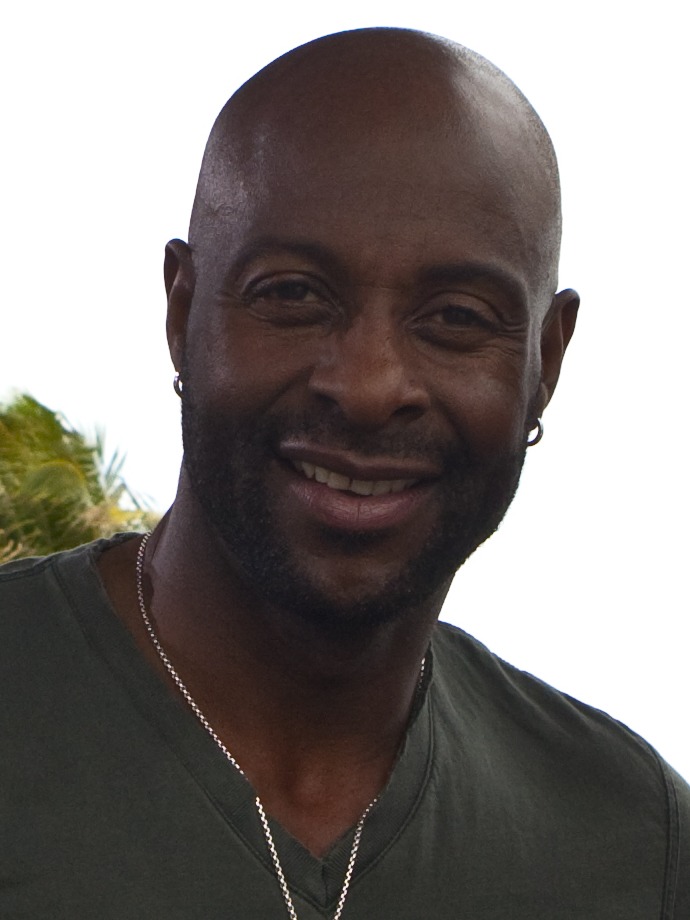 Jerry Rice smiling at Super Bowl XLIV week in Miami