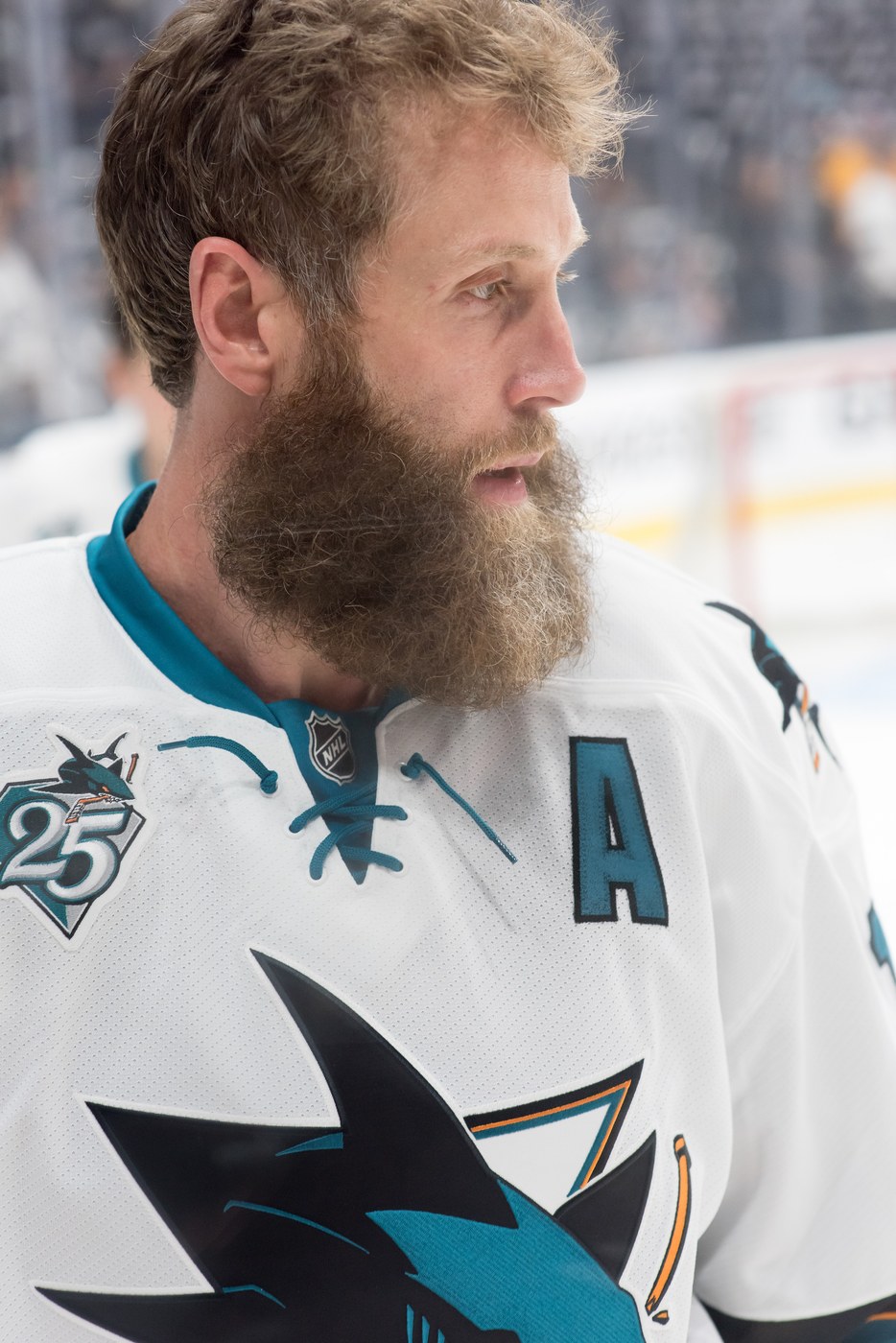 Joe Thornton, who spent most of his career with the San Jose Sharks without winning a Stanley Cup