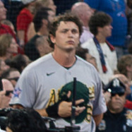 Nick Kurtz of the Athletics, who hit a three-run homer in the 11-8 loss to the Twins