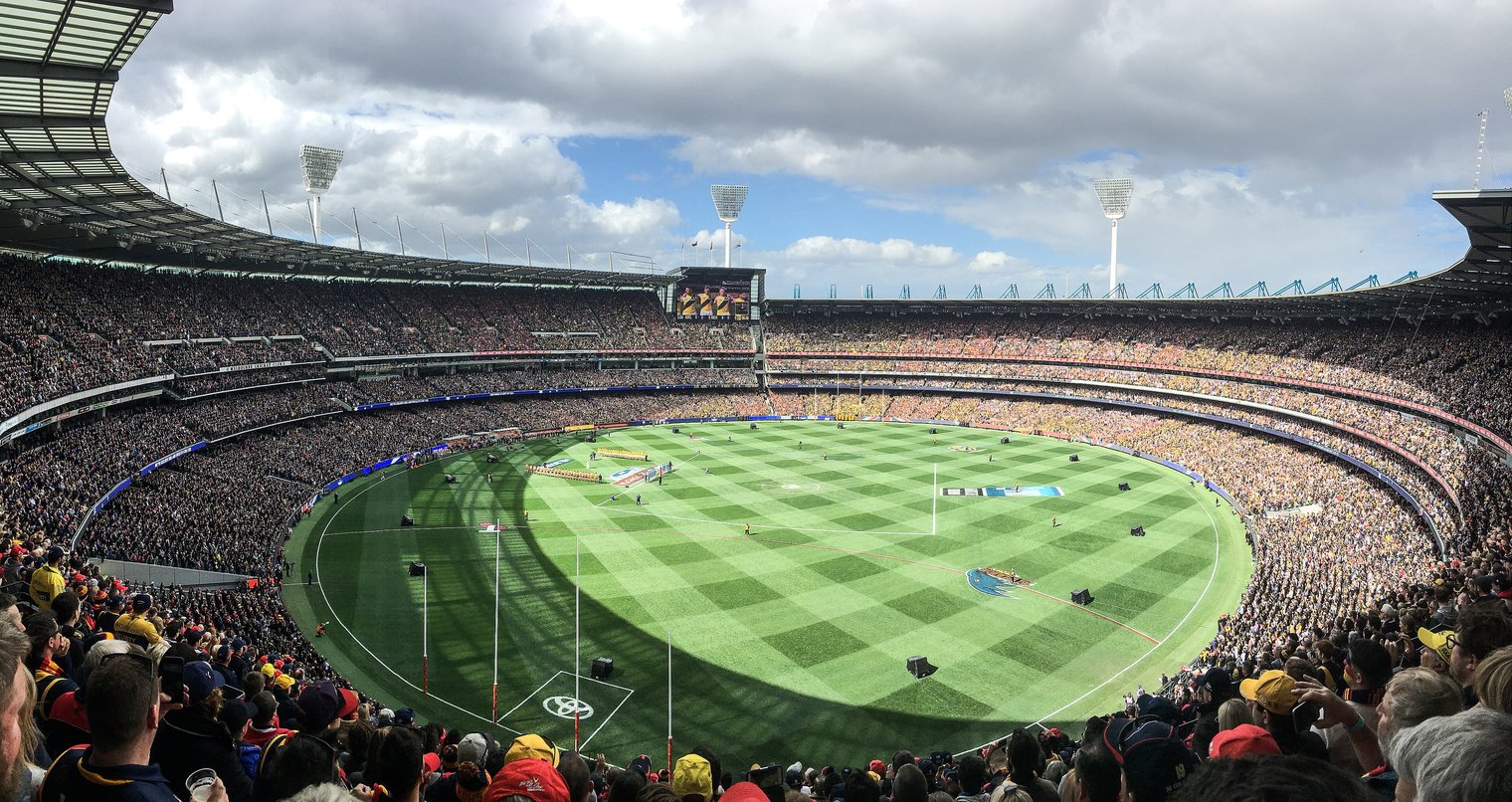 The Melbourne Cricket Ground, site of the first NFL regular season game played in Australia