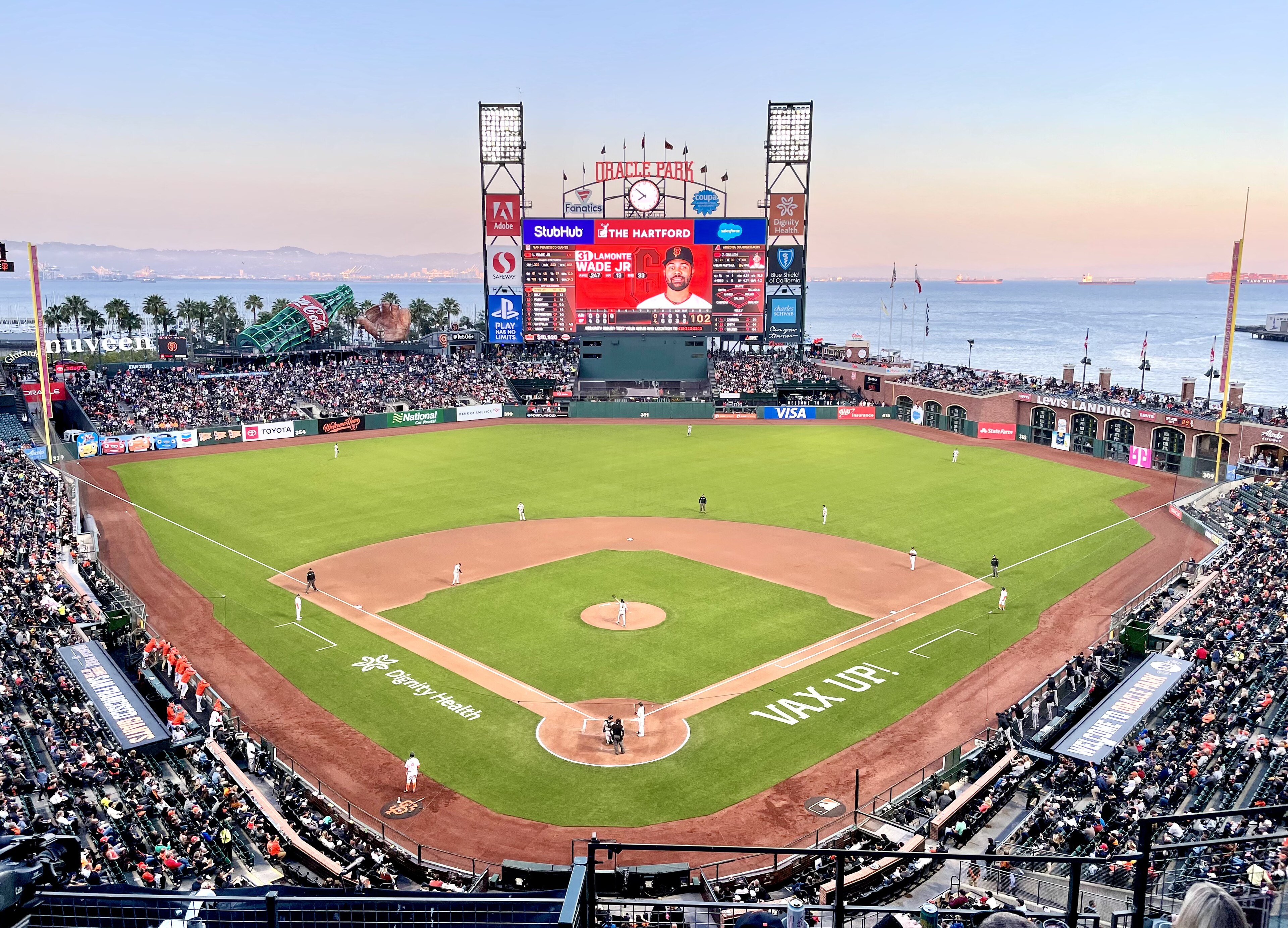 Oracle Park in San Francisco, home of the Giants, where Bryce Eldridge has become the everyday first baseman